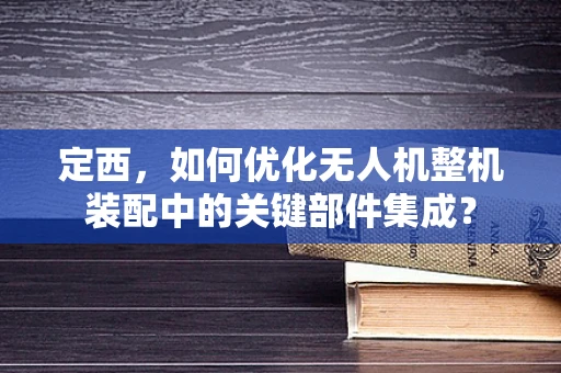 定西，如何优化无人机整机装配中的关键部件集成？