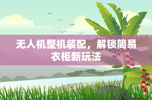 无人机整机装配，解锁简易衣柜新玩法