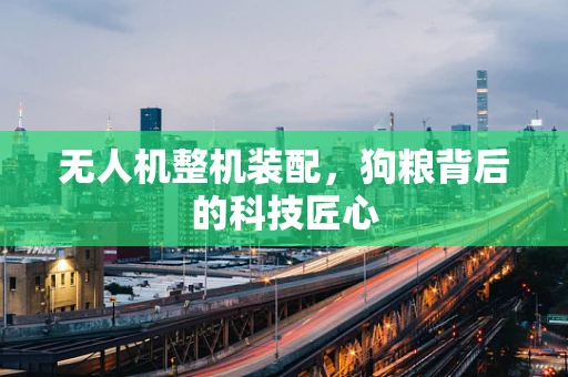 无人机整机装配，狗粮背后的科技匠心