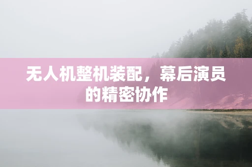 无人机整机装配，幕后演员的精密协作