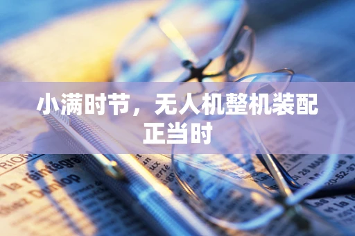 小满时节，无人机整机装配正当时