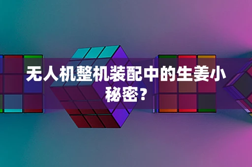 无人机整机装配中的生姜小秘密？