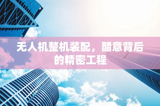 无人机整机装配，醋意背后的精密工程