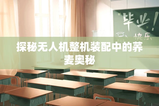 探秘无人机整机装配中的荞麦奥秘