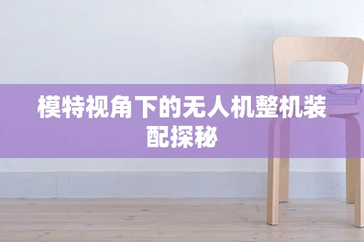 模特视角下的无人机整机装配探秘