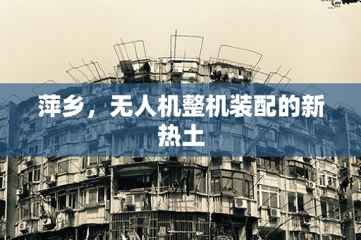 萍乡，无人机整机装配的新热土