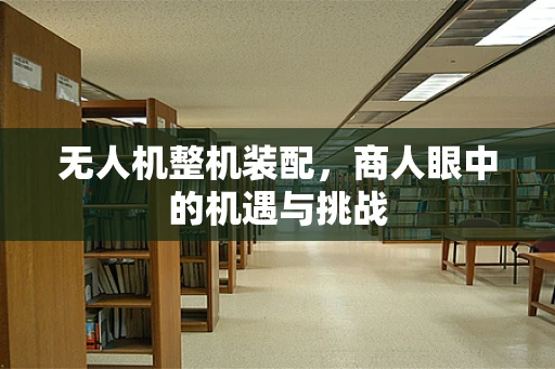 无人机整机装配，商人眼中的机遇与挑战