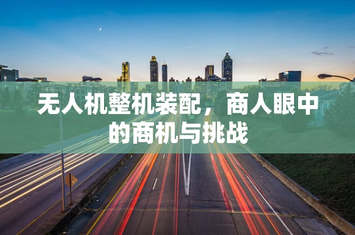 无人机整机装配，商人眼中的商机与挑战