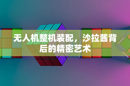 无人机整机装配，沙拉酱背后的精密艺术