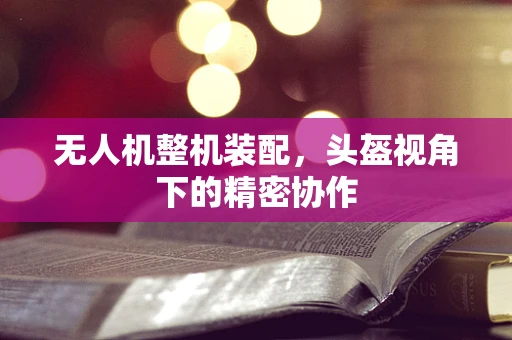 无人机整机装配，头盔视角下的精密协作