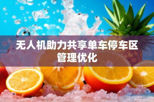 无人机助力共享单车停车区管理优化