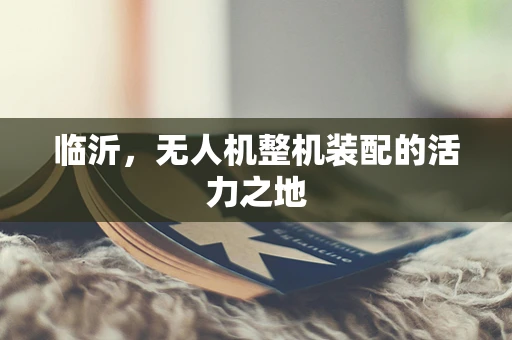临沂，无人机整机装配的活力之地