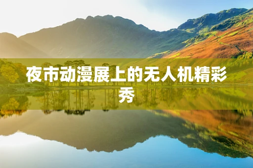 夜市动漫展上的无人机精彩秀
