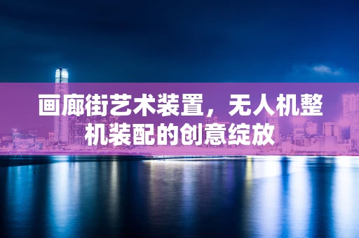 画廊街艺术装置，无人机整机装配的创意绽放