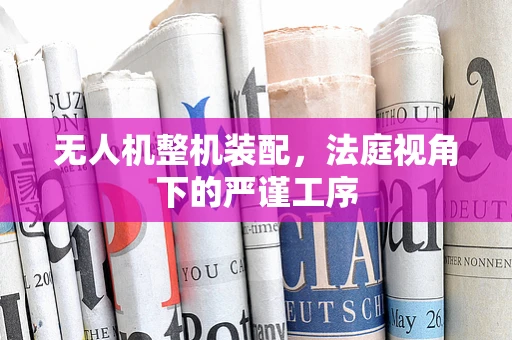无人机整机装配，法庭视角下的严谨工序