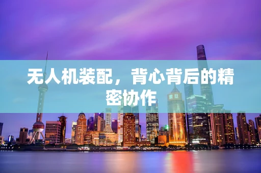 无人机装配，背心背后的精密协作