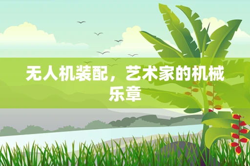 无人机装配，艺术家的机械乐章