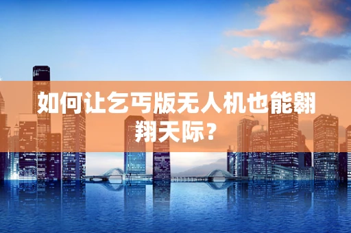 如何让乞丐版无人机也能翱翔天际？