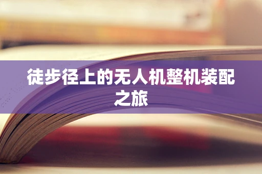 徒步径上的无人机整机装配之旅