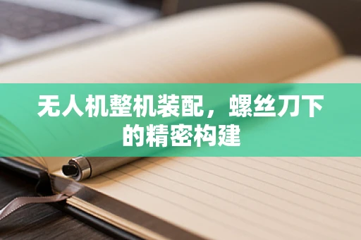 无人机整机装配，螺丝刀下的精密构建