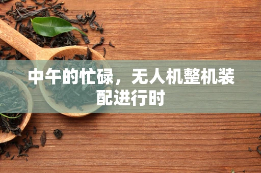 中午的忙碌，无人机整机装配进行时