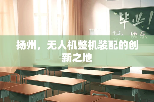 扬州，无人机整机装配的创新之地