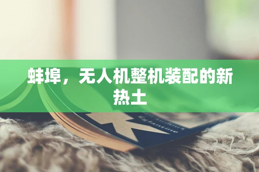 蚌埠，无人机整机装配的新热土