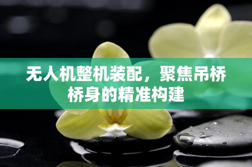 无人机整机装配，聚焦吊桥桥身的精准构建