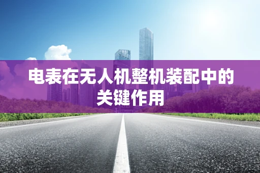电表在无人机整机装配中的关键作用