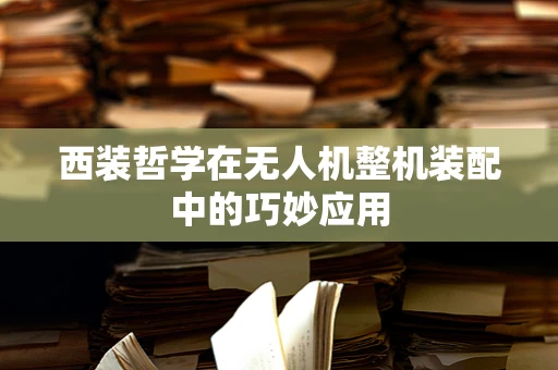 西装哲学在无人机整机装配中的巧妙应用