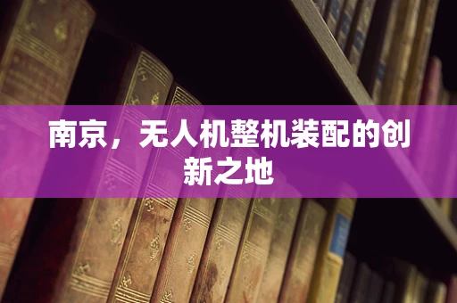 南京，无人机整机装配的创新之地