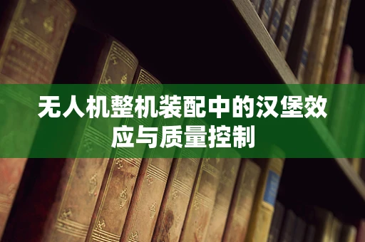 无人机整机装配中的汉堡效应与质量控制