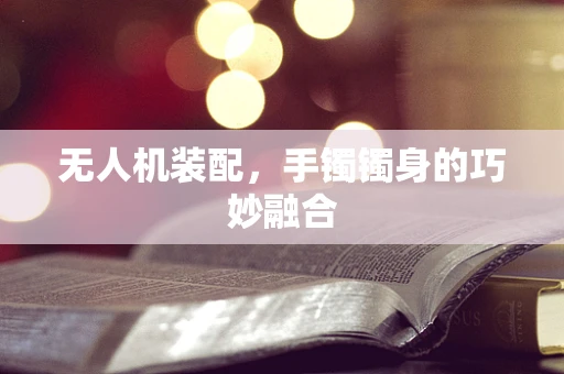 无人机装配，手镯镯身的巧妙融合