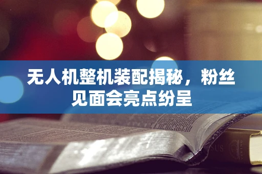 无人机整机装配揭秘，粉丝见面会亮点纷呈