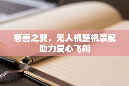 慈善之翼，无人机整机装配助力爱心飞翔