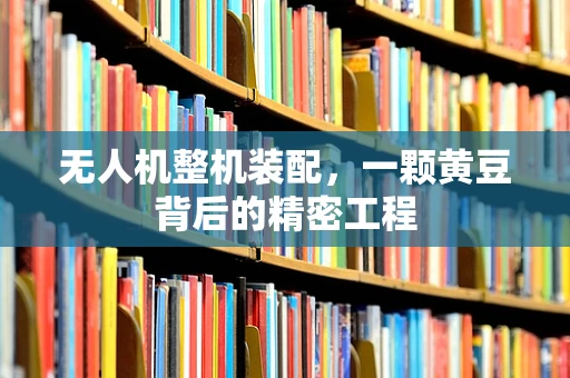 无人机整机装配，一颗黄豆背后的精密工程