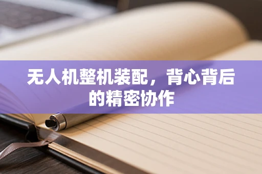 无人机整机装配，背心背后的精密协作