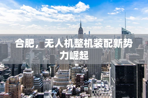合肥，无人机整机装配新势力崛起