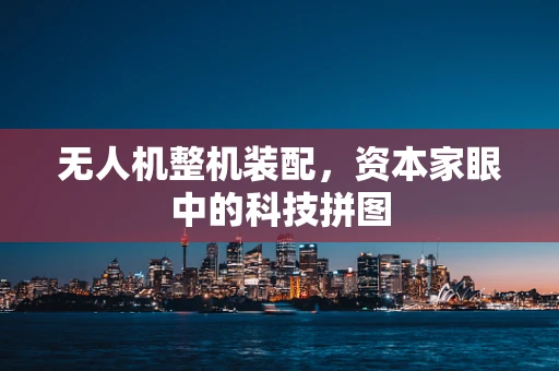 无人机整机装配，资本家眼中的科技拼图