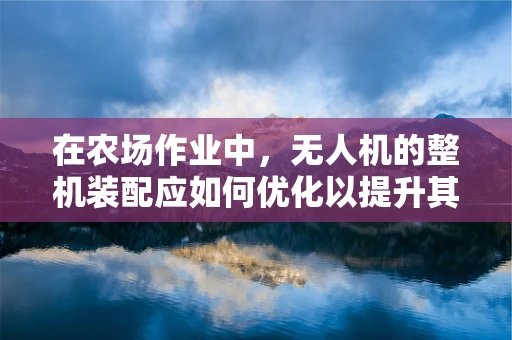 在农场作业中，无人机的整机装配应如何优化以提升其适应性与效率？
