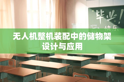 无人机整机装配中的储物架设计与应用