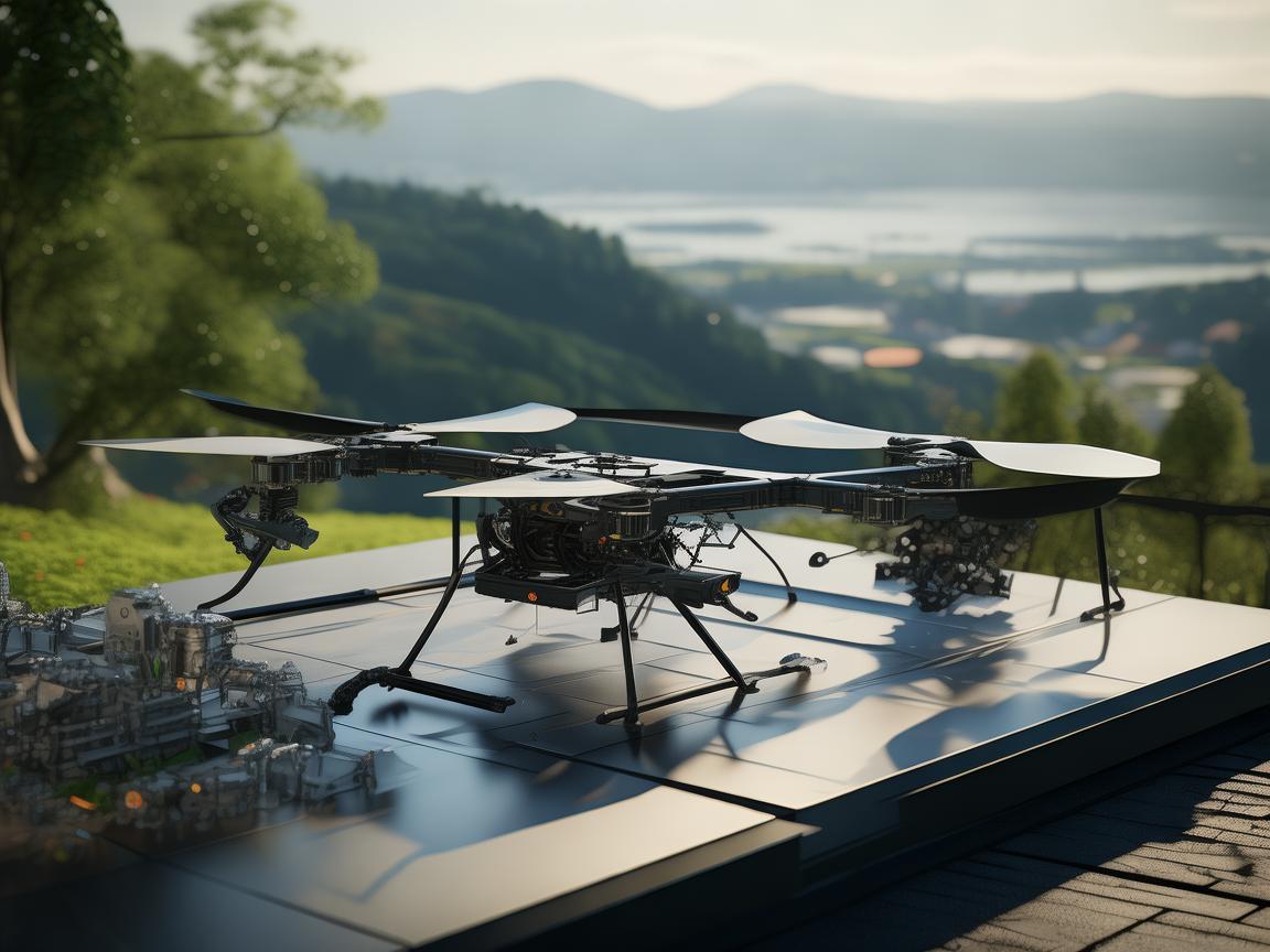 无人机整机装配与风景区观景台的完美融合 无人机整机装配与风景区观景台的完美融合