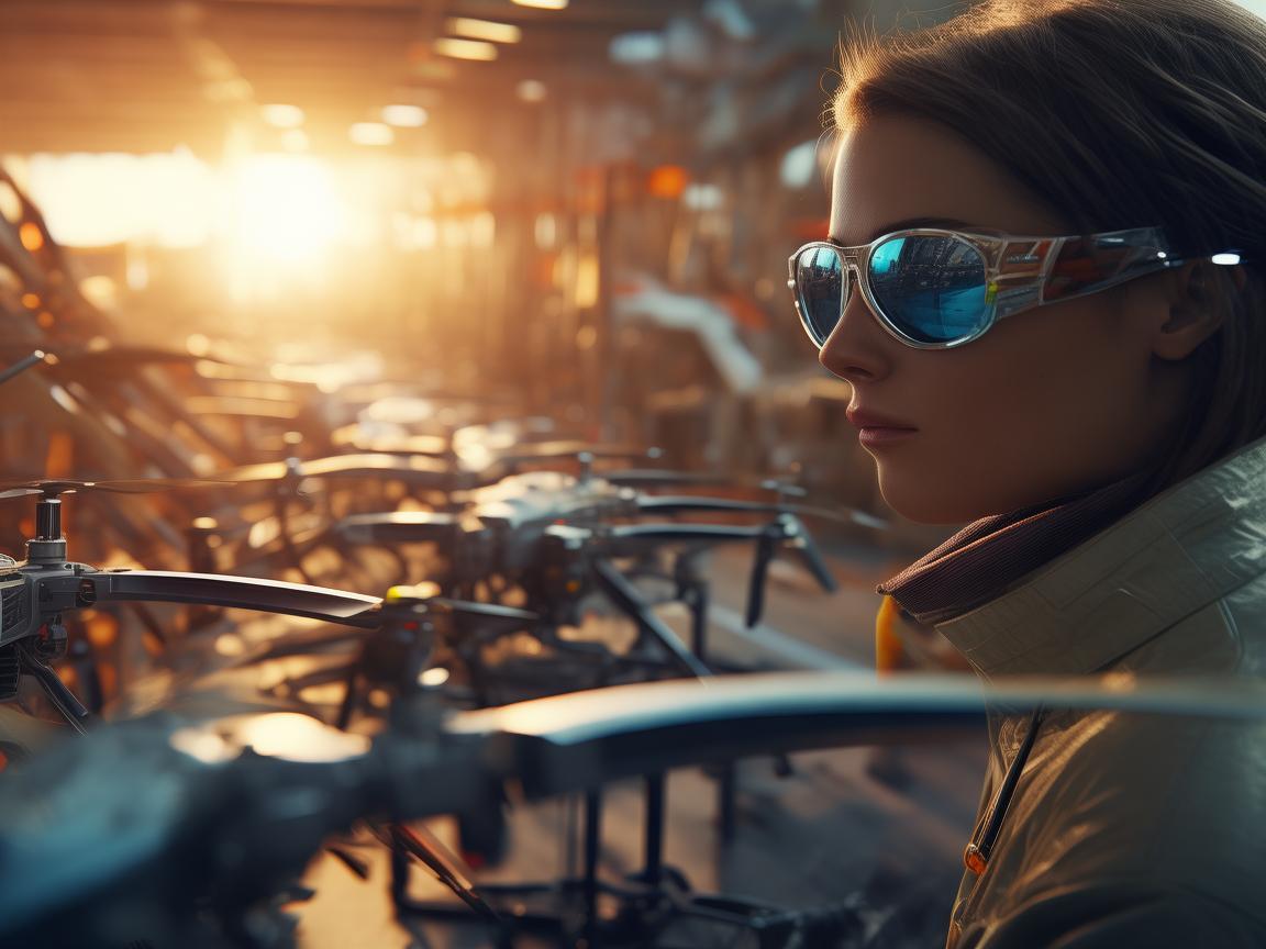 太阳镜,无人机装配中的别样守护 太阳镜,无人机装配中的别样守护