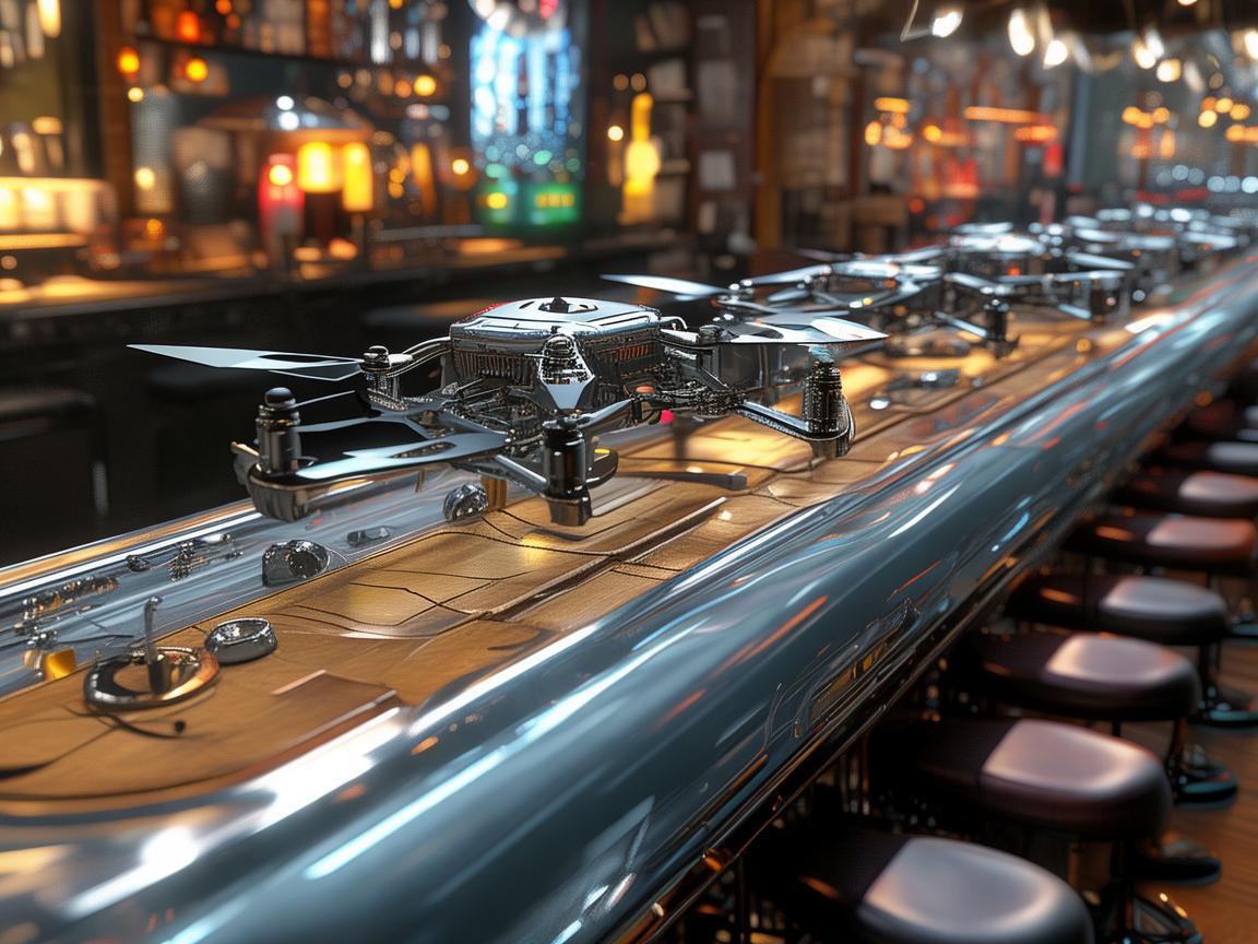 无人机整机装配，吧台场景下的别样融合