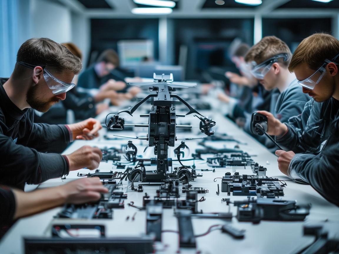 无人机整机装配，会议室里的精密协作