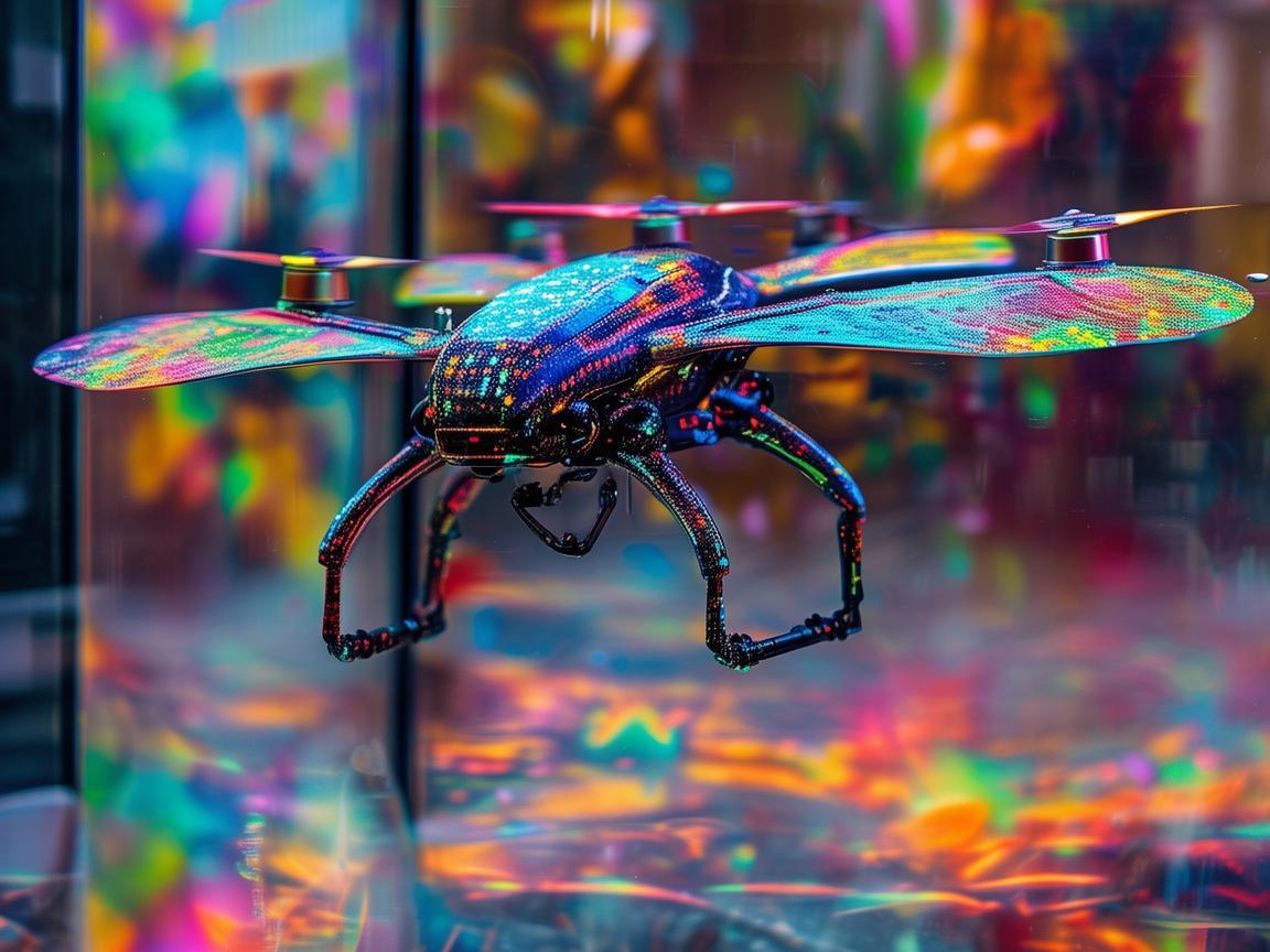 无人机装点艺术品店橱窗，开启别样视觉盛宴