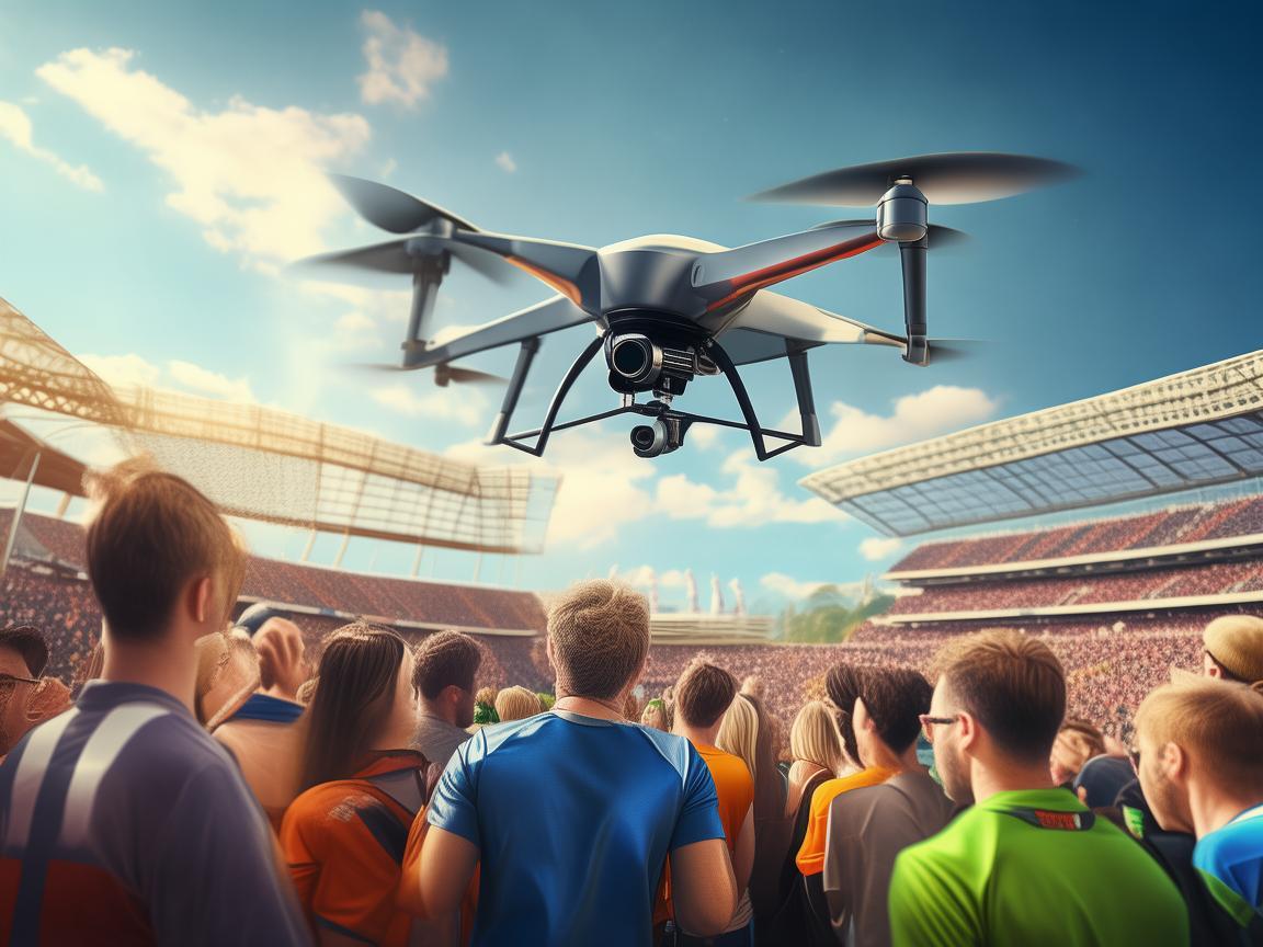 无人机助力球迷别样观赛体验