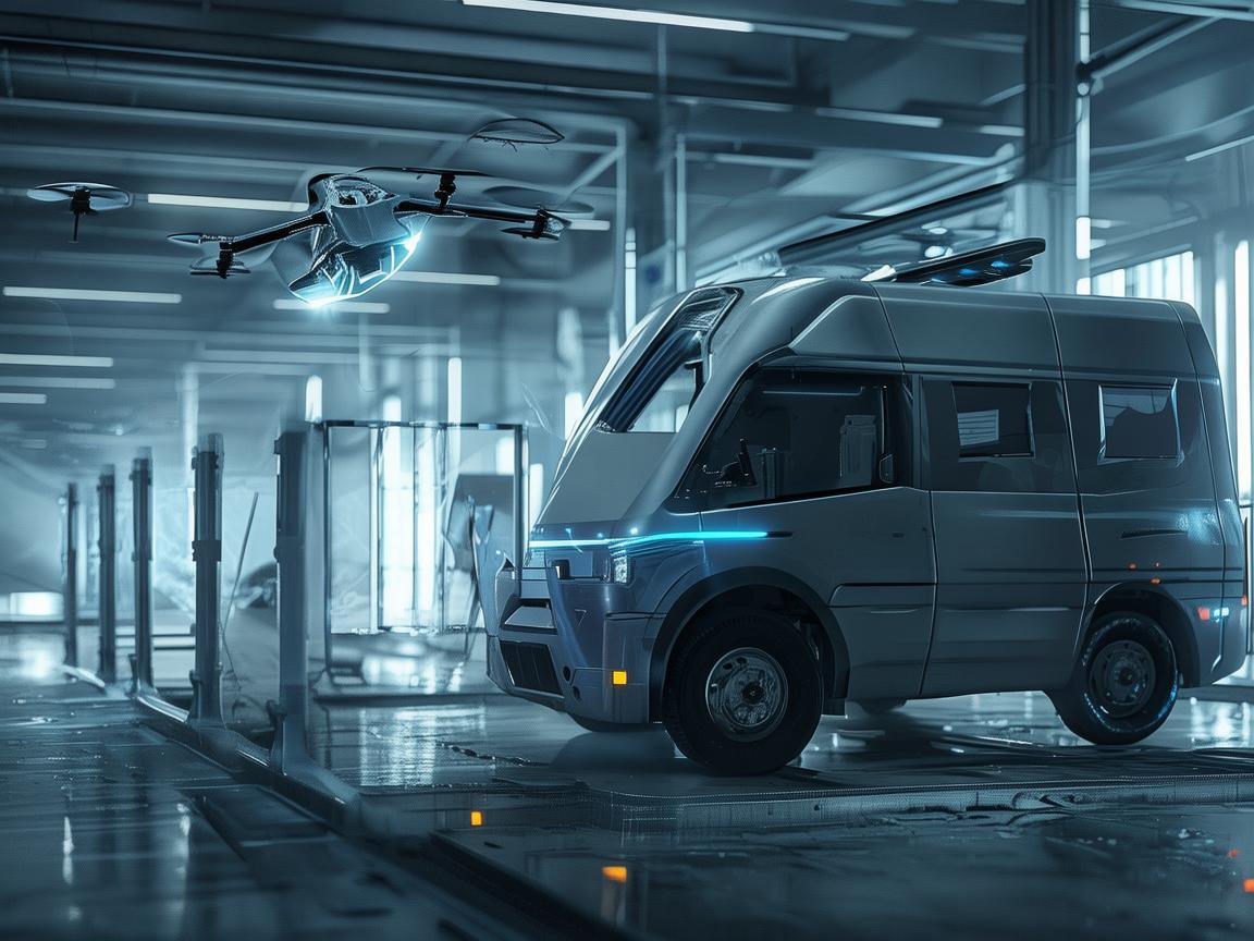 无人机助力医疗废物转运车装配