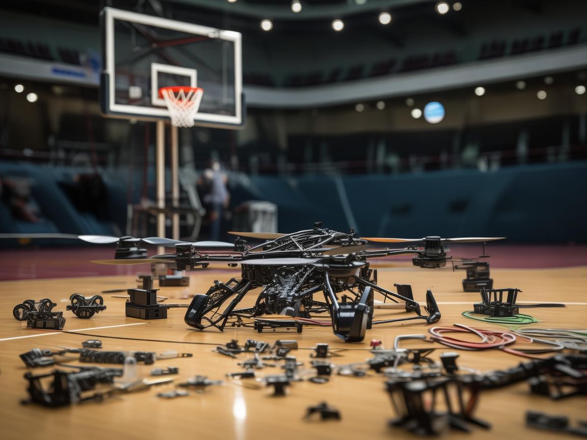 篮球场篮筐下的无人机整机装配之旅