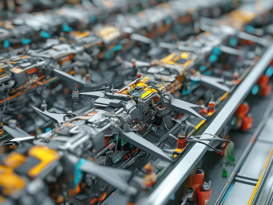 无人机整机装配，像泡方便面一样有条理